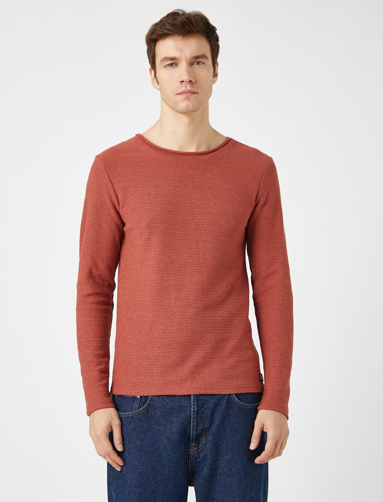   Bisiklet Yaka Kazak Dar Kesim