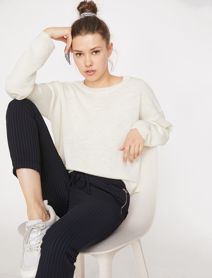  Bisiklet Yaka Triko Kazak