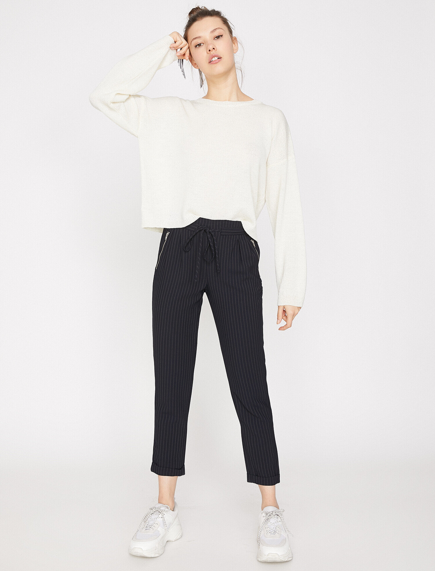   Bisiklet Yaka Triko Kazak