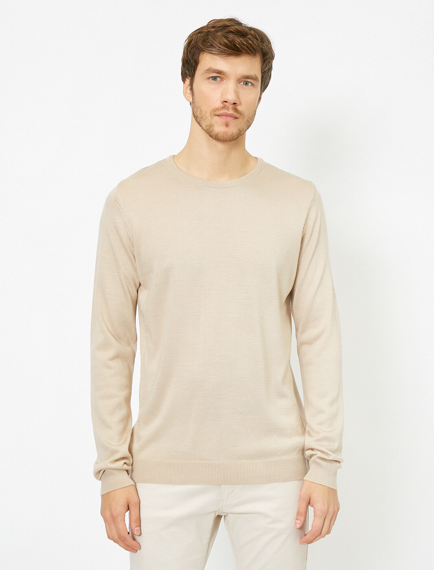   Bisiklet Yaka Triko Kazak