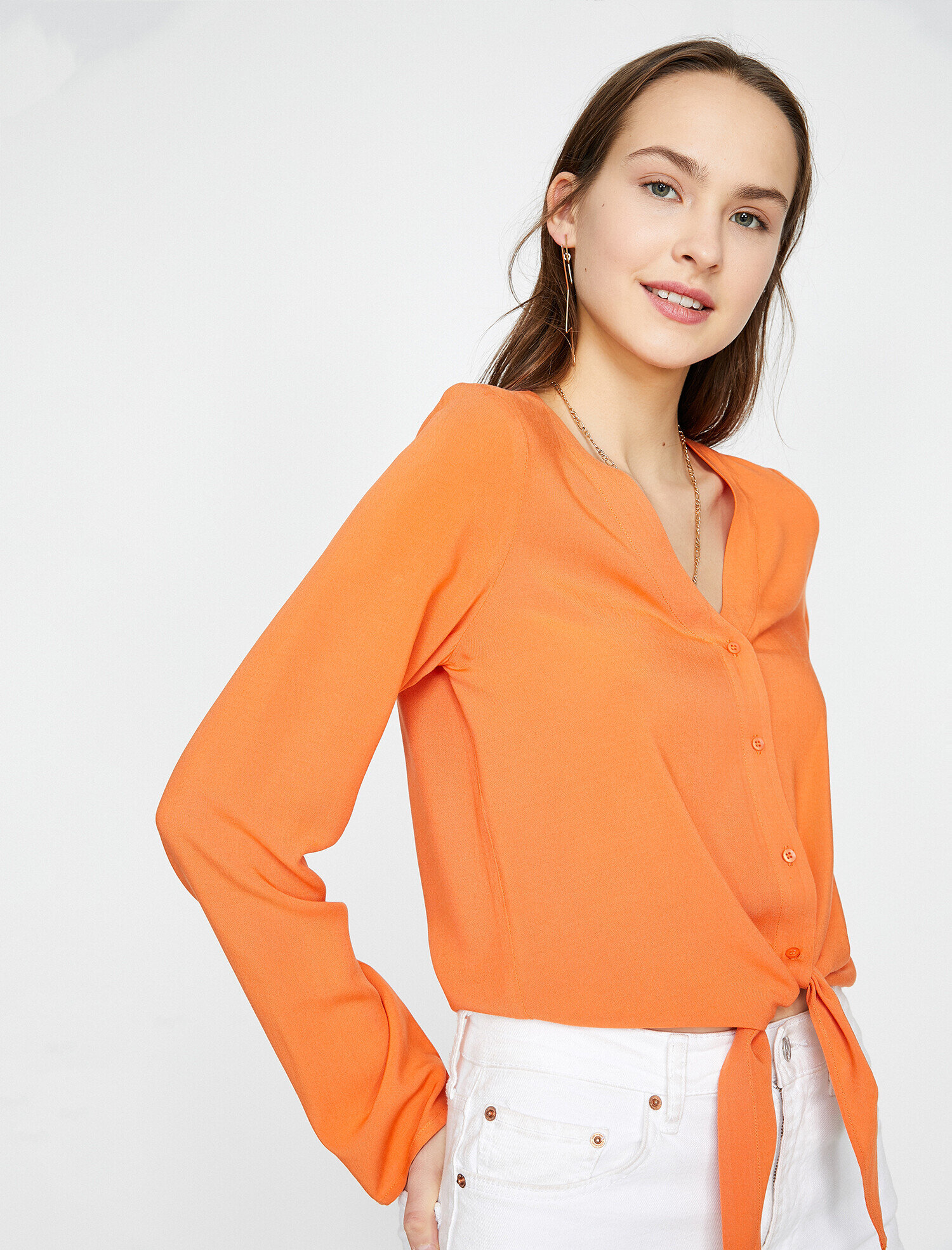   Bağlama Detaylı Bluz