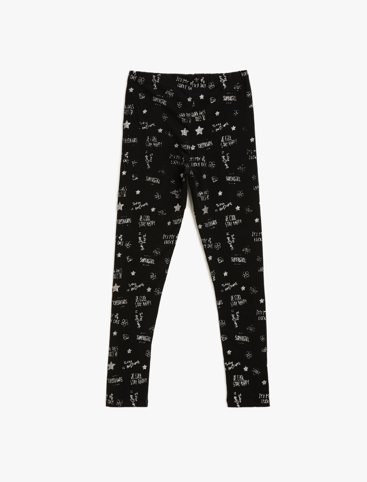  Kız Çocuk Baskılı Normal Bel Tayt