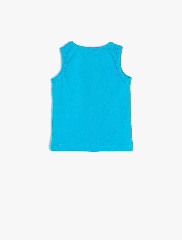 Erkek Bebek Yazılı Baskılı Atlet