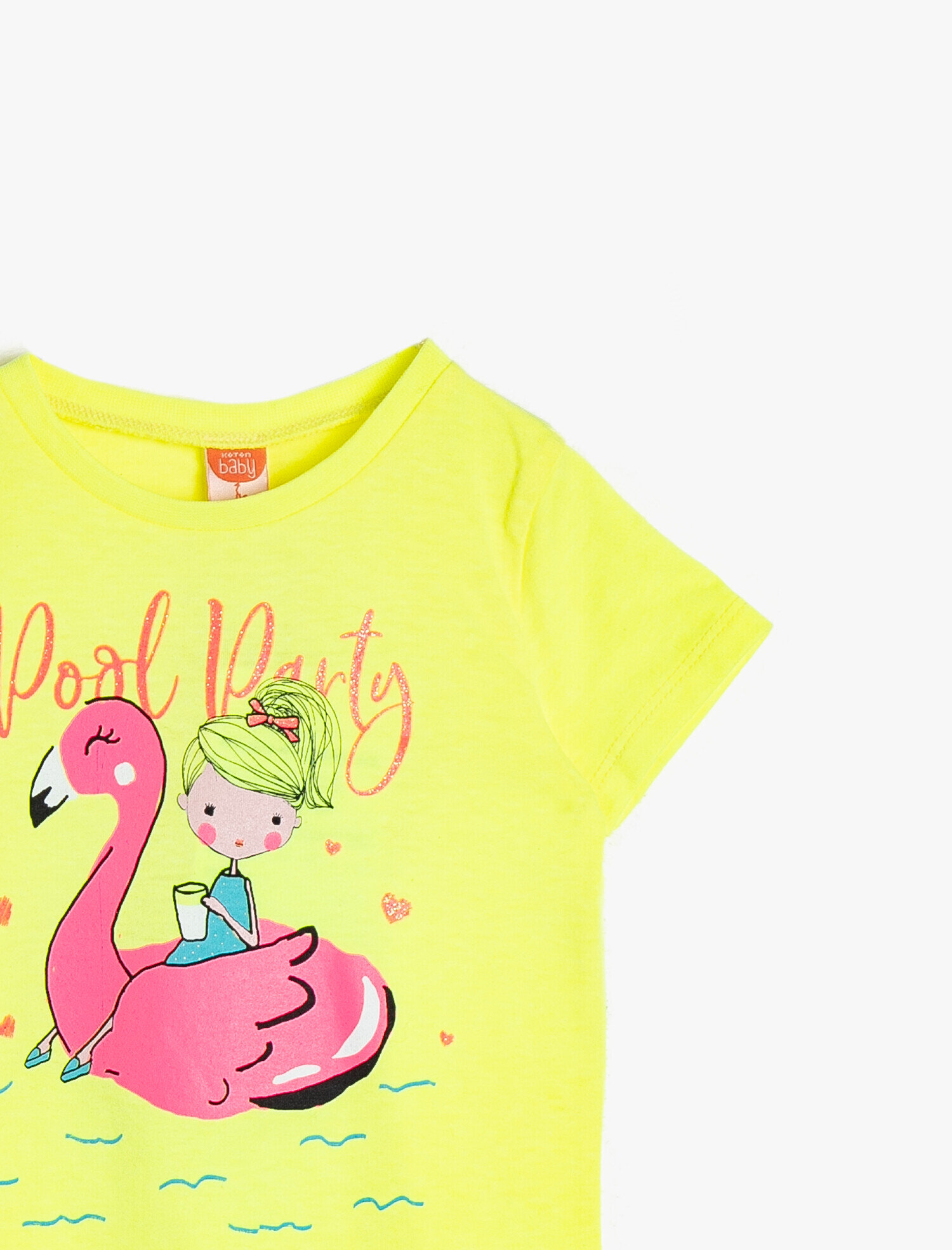  Kız Bebek Baskılı Tişört Kısa Kollu