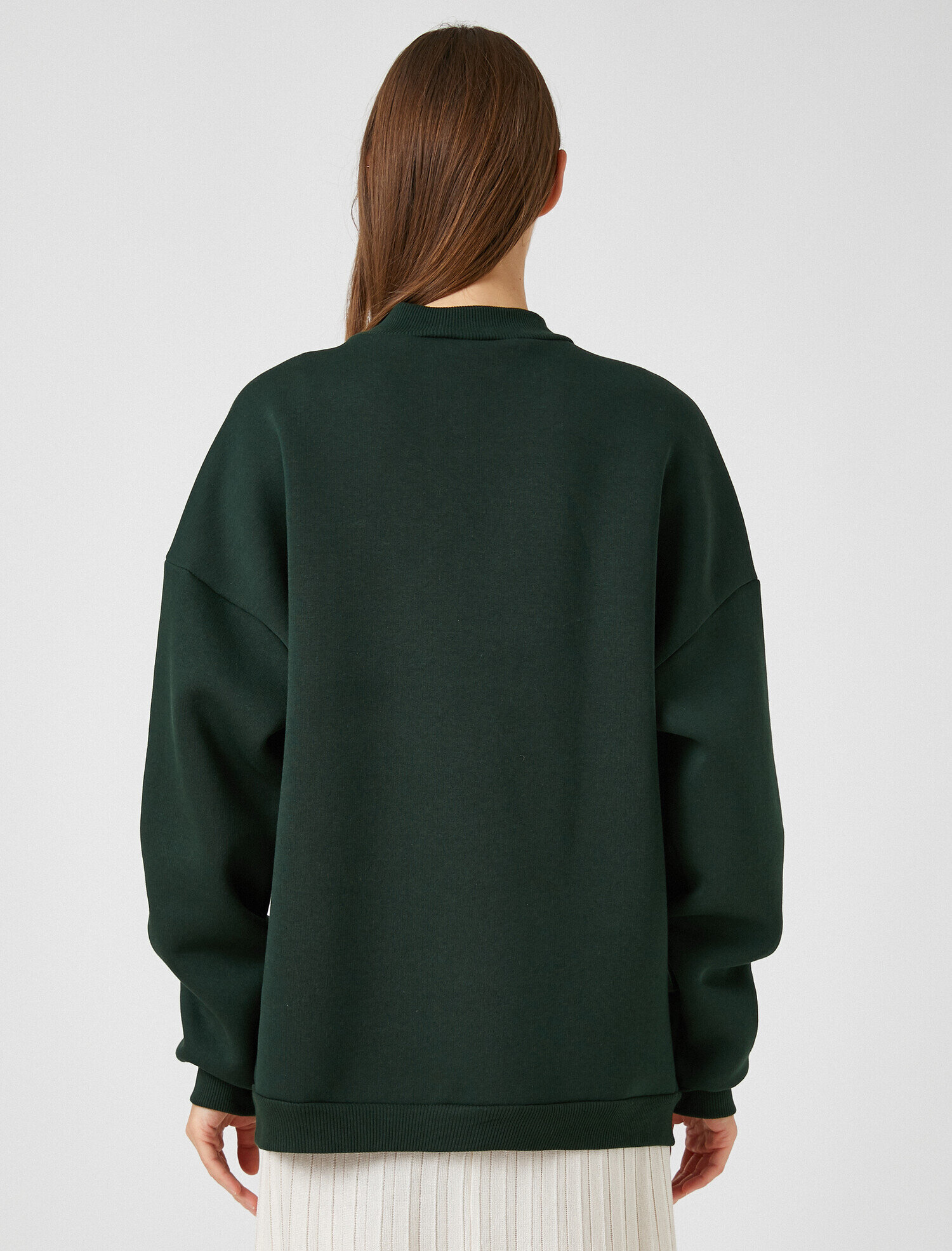   Pamuklu Slogan Sweatshirt