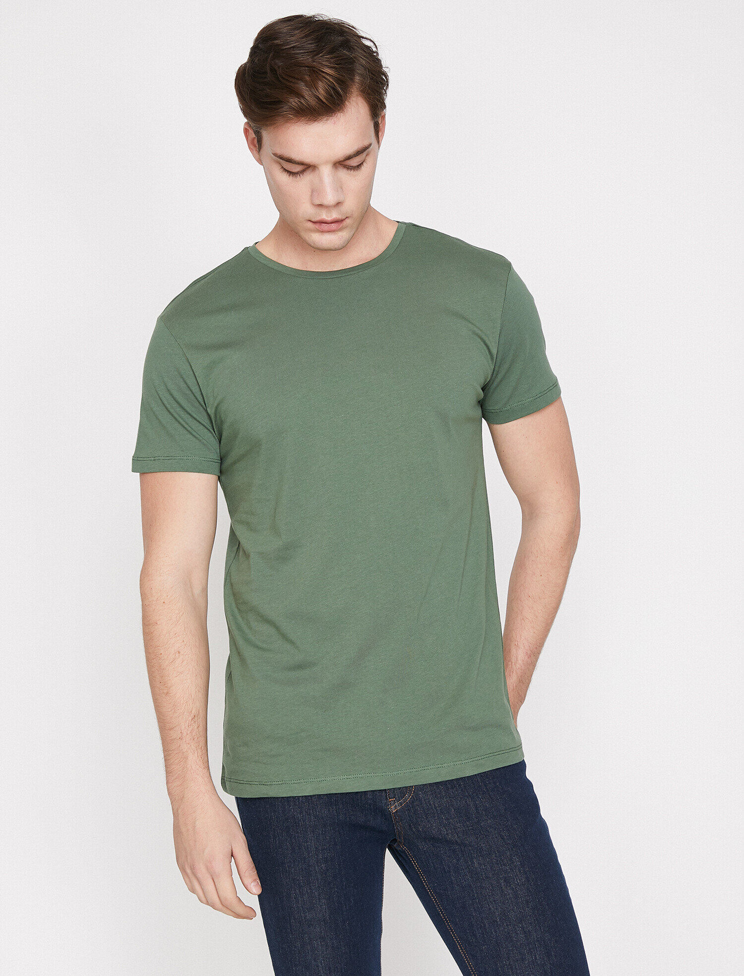   Bisiklet Yaka Tişört