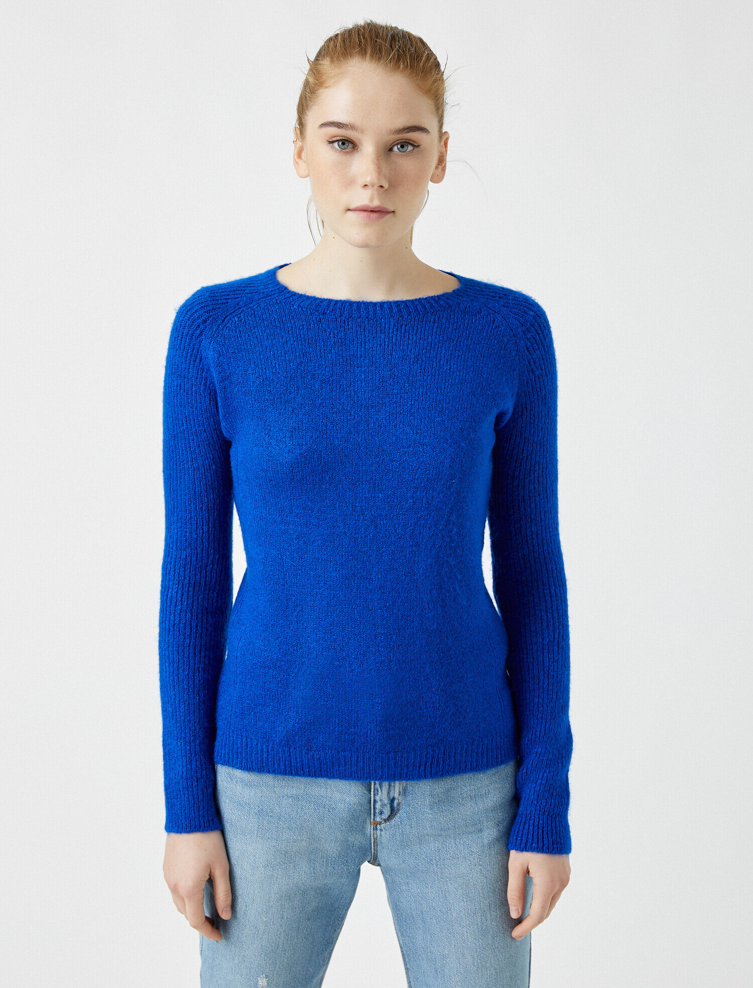   Bisiklet Yaka Triko Kazak