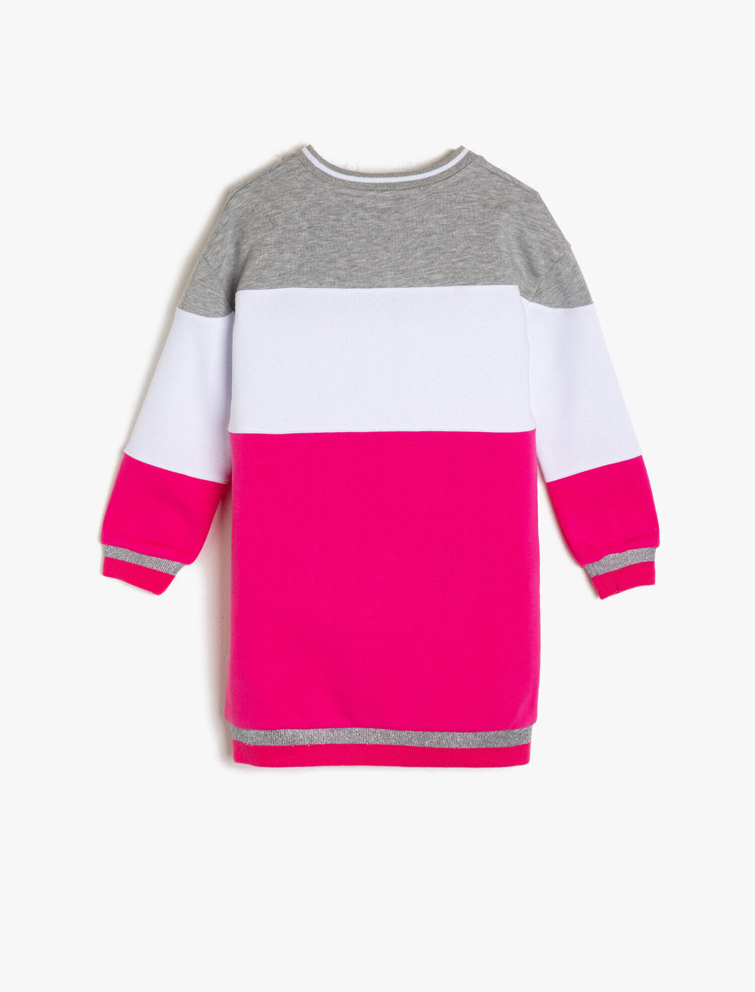  Kız Çocuk Baskılı Elbise Uzun Kollu