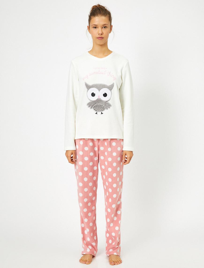   Polar Pijama Takımı İşlemeli