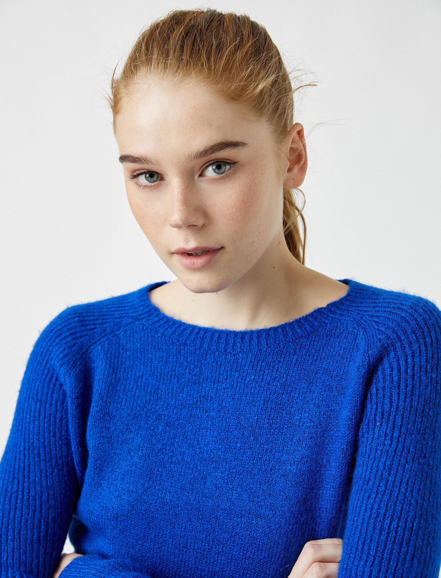   Bisiklet Yaka Triko Kazak