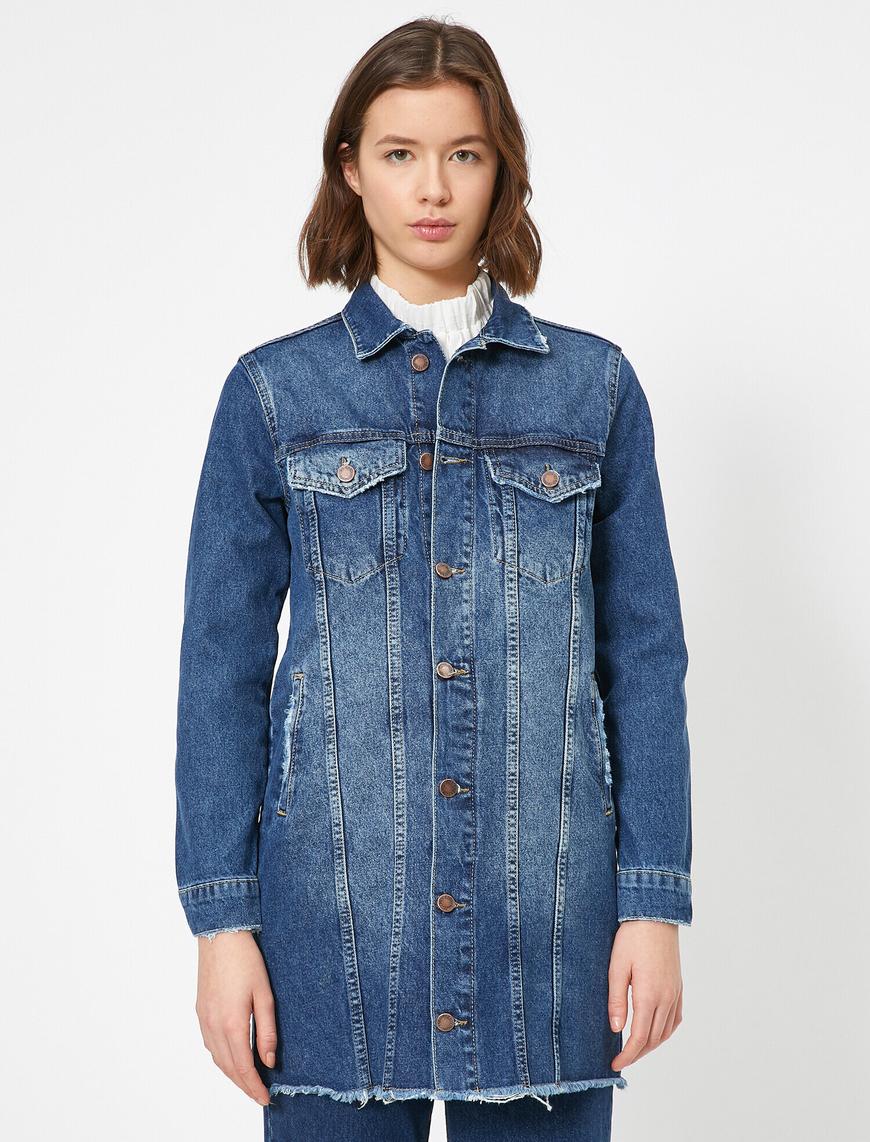   Button Detailed Jean Jacket