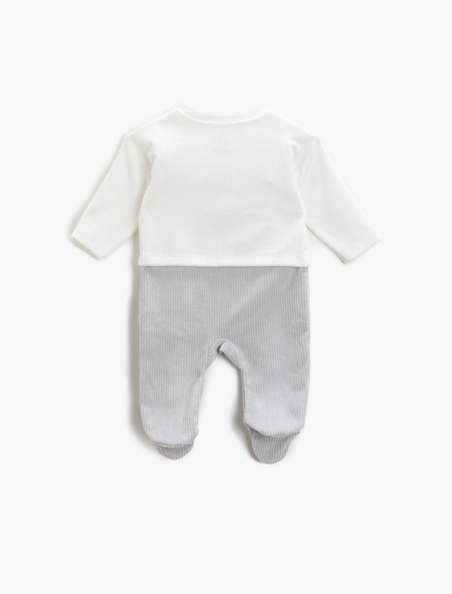  Erkek Bebek Fitilli Tulum Uzun Kollu Pamuklu Bibaby