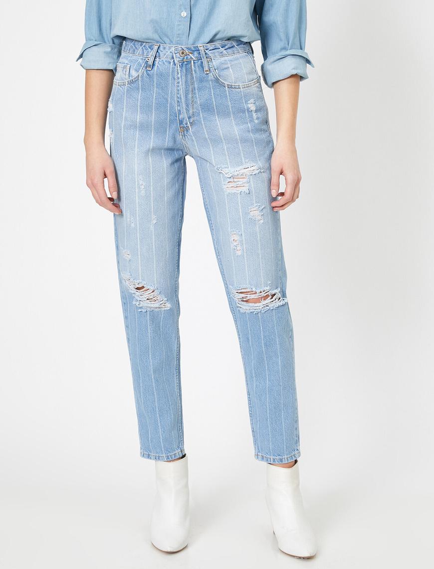   Striped Jeans