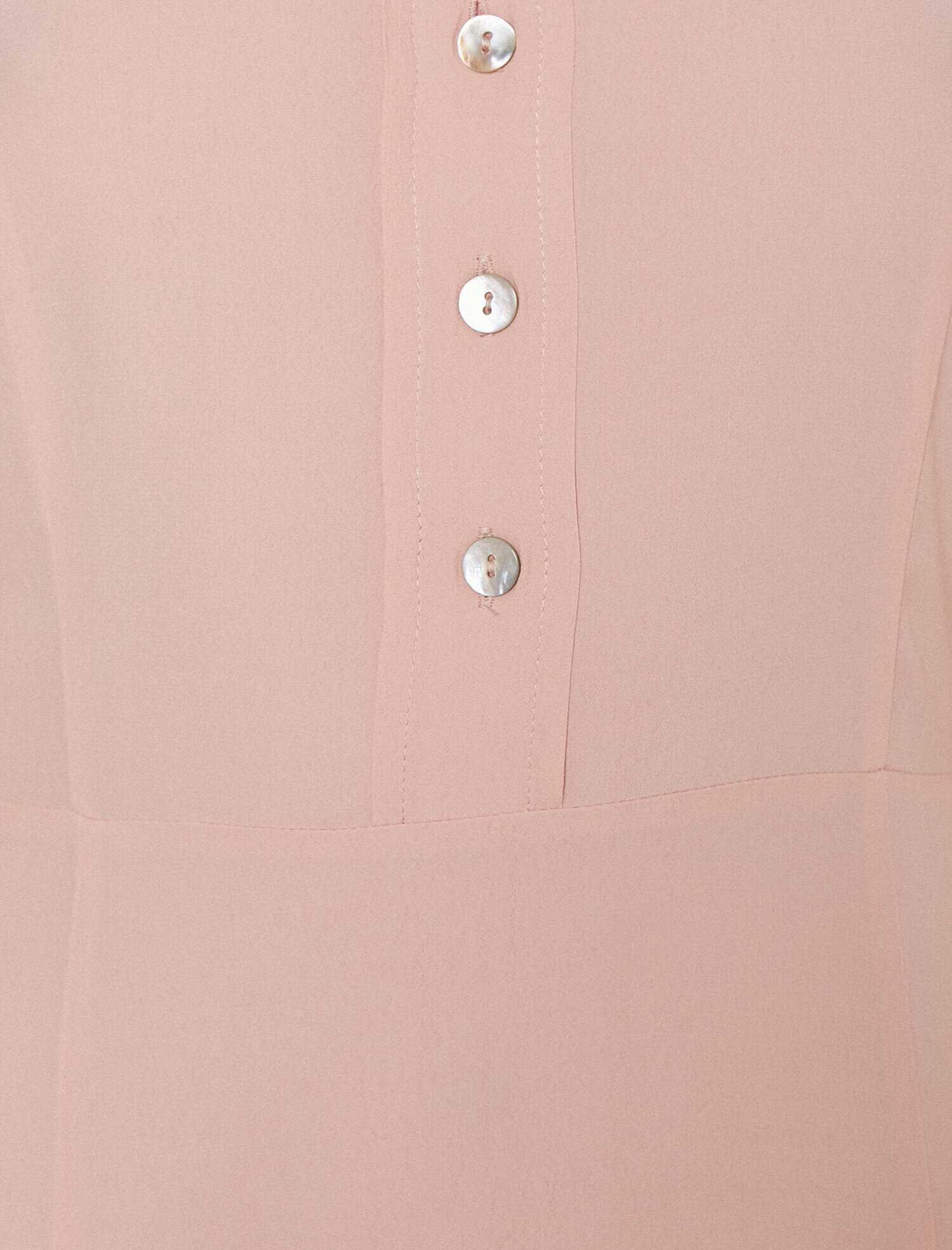   Gömlek Yaka Düğme Detaylı Kısa Kollu Uzun Elbise