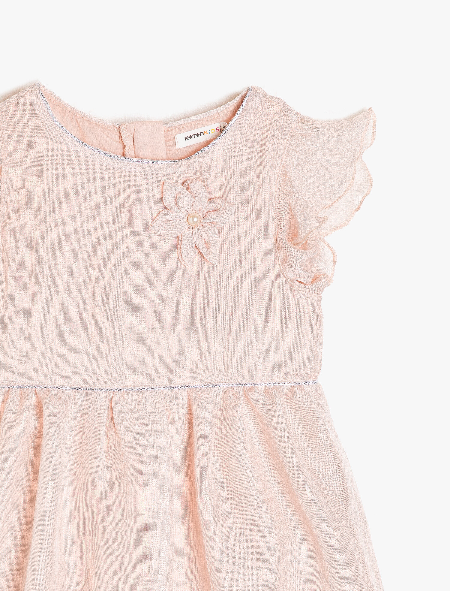  Kız Çocuk Fırfır Detaylı Elbise