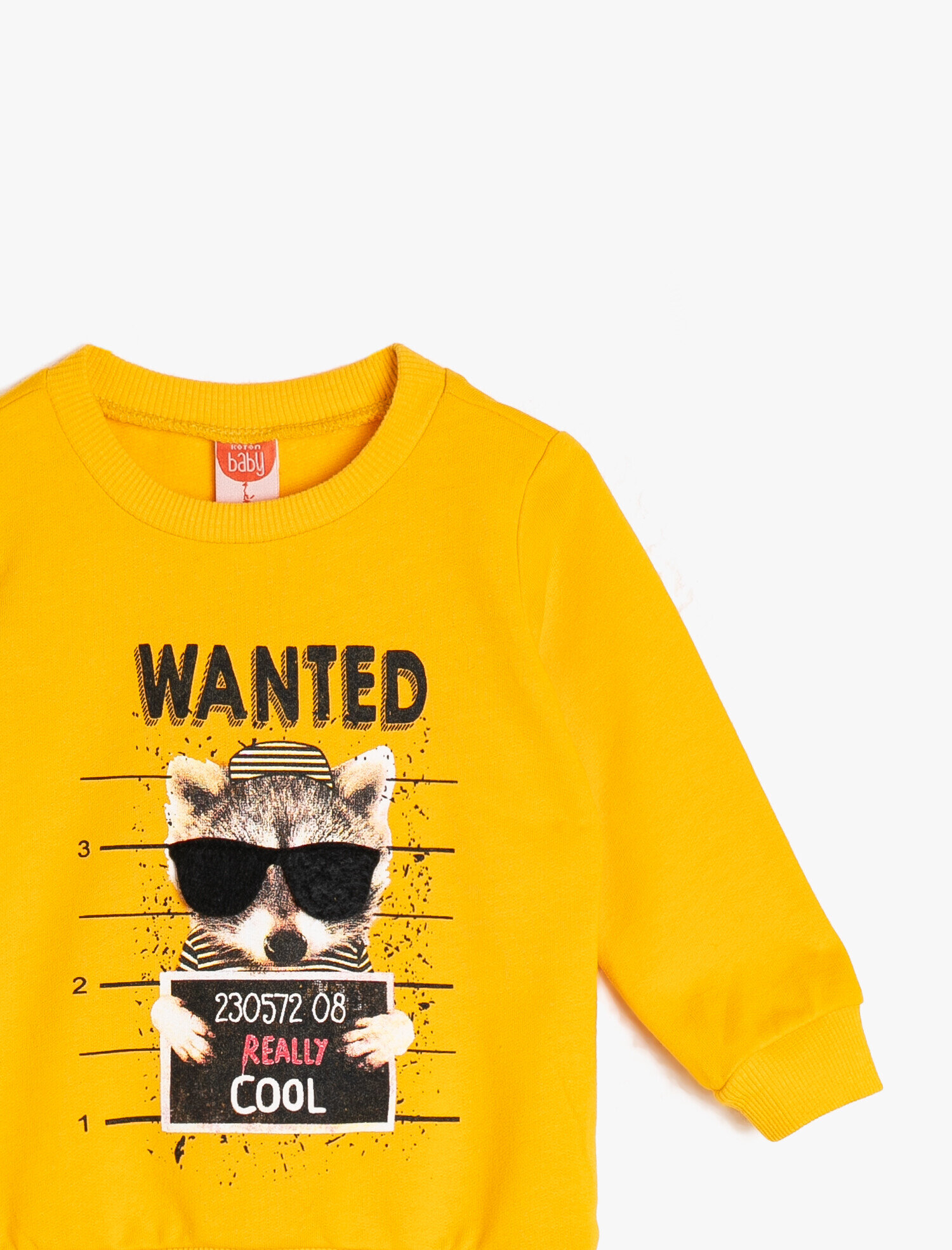  Erkek Bebek Baskılı Sweatshirt Uzun Kollu