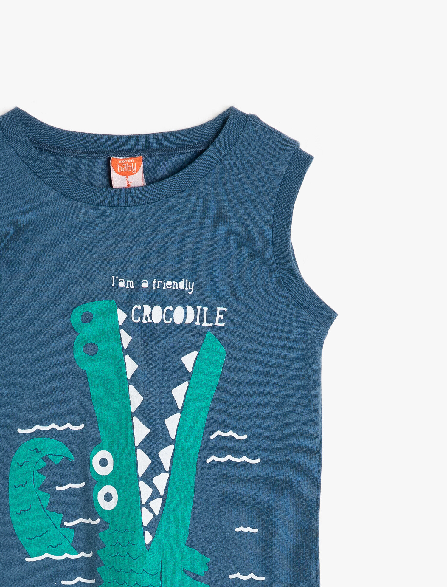  Erkek Bebek Yazılı Baskılı Atlet