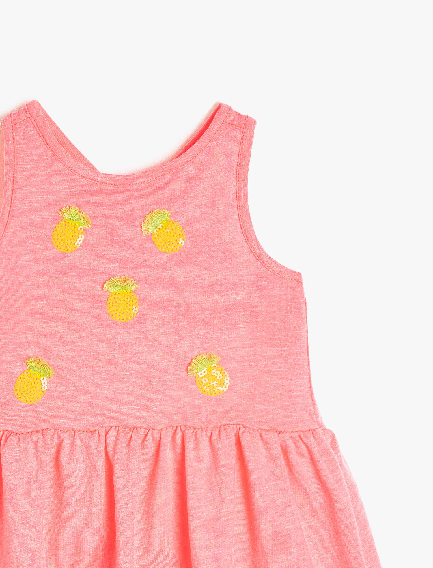  Kız Bebek Pul Detaylı Elbise