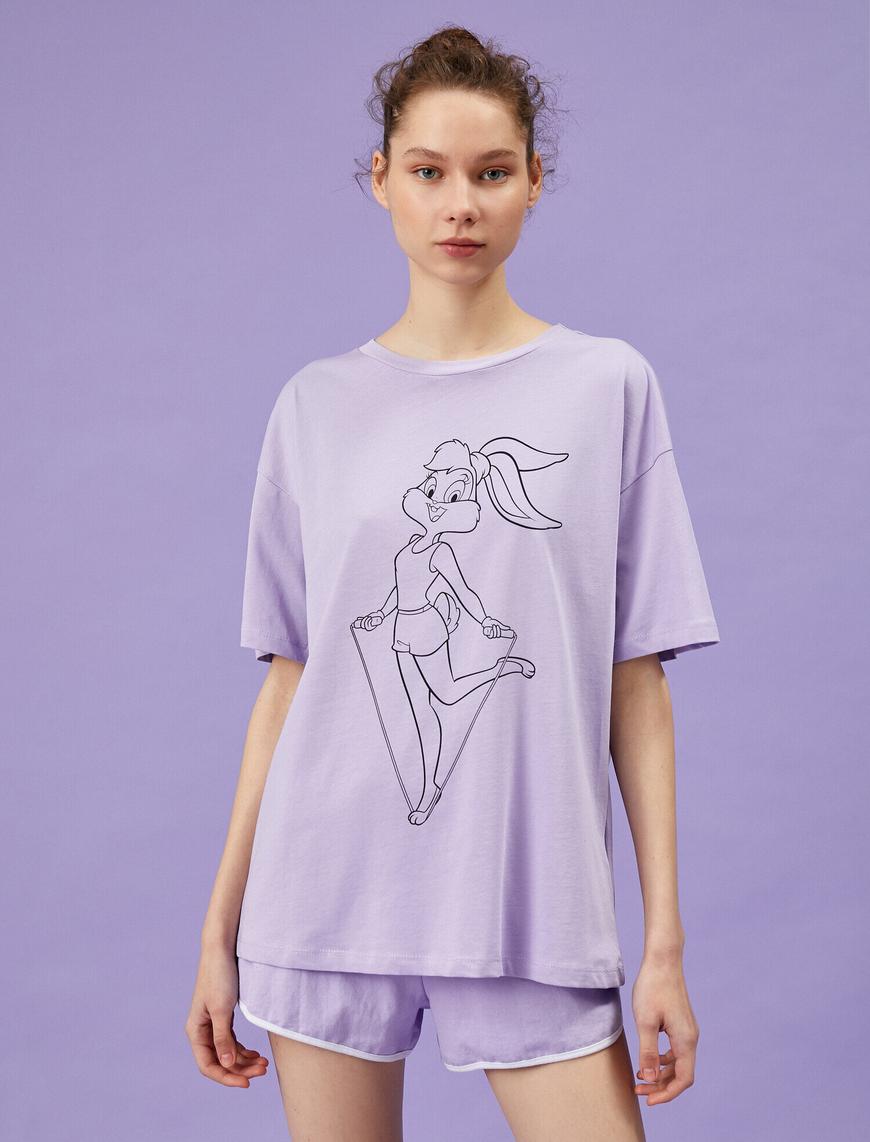   Lola Bunny Tişört Lisanslı Pamuklu Oversize