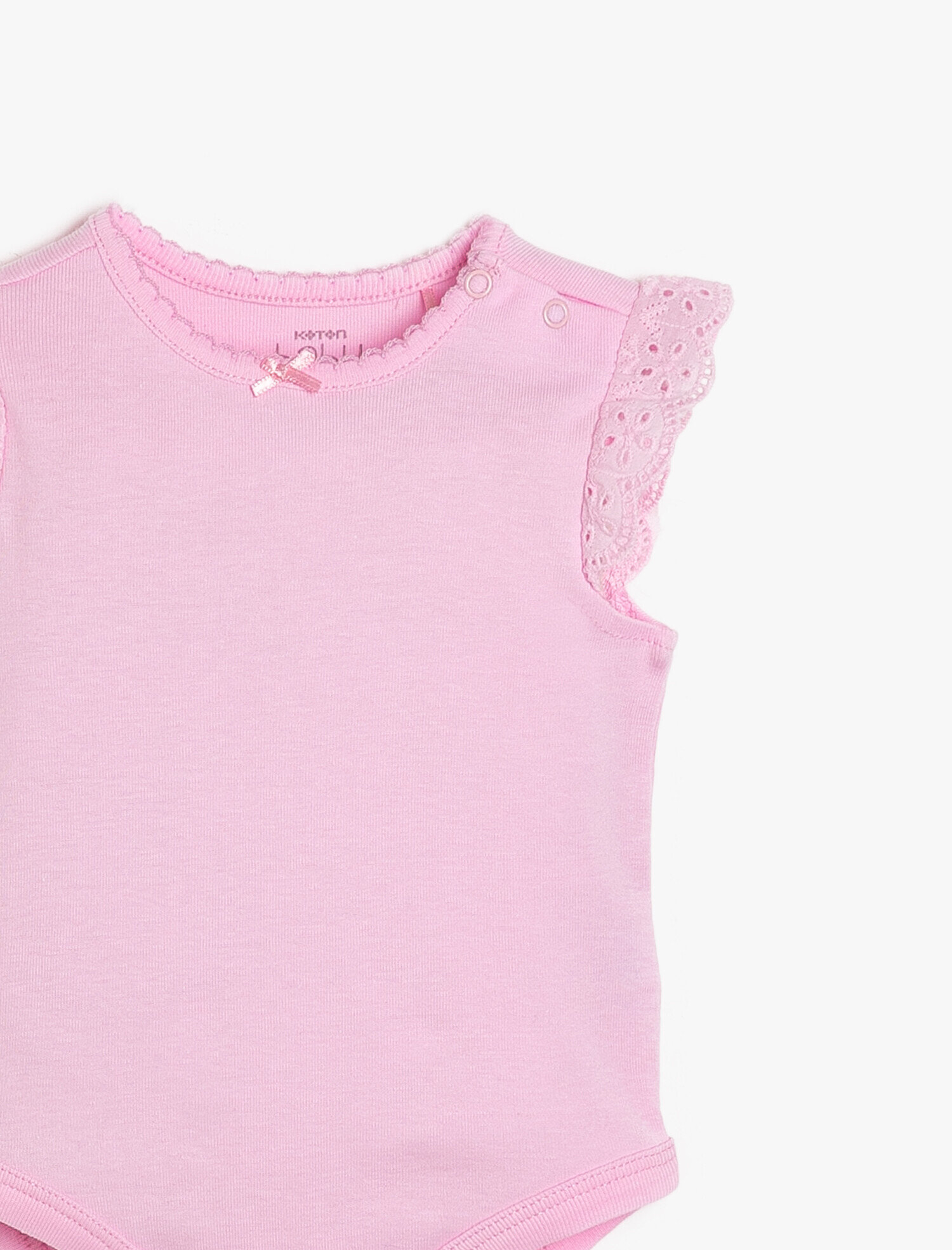  Kız Bebek Dantel Detaylı Çıtçıtlı Body