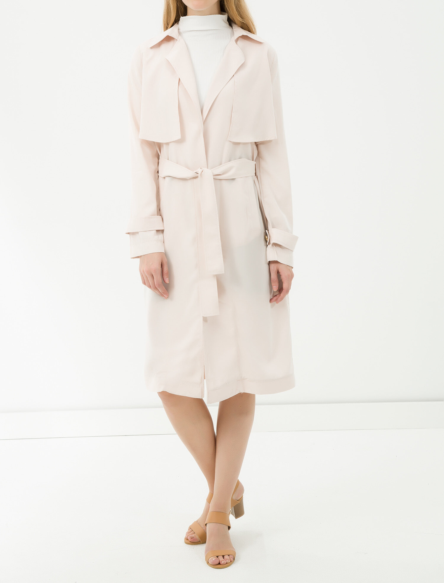   Rahat Kesim Düz Pardösü