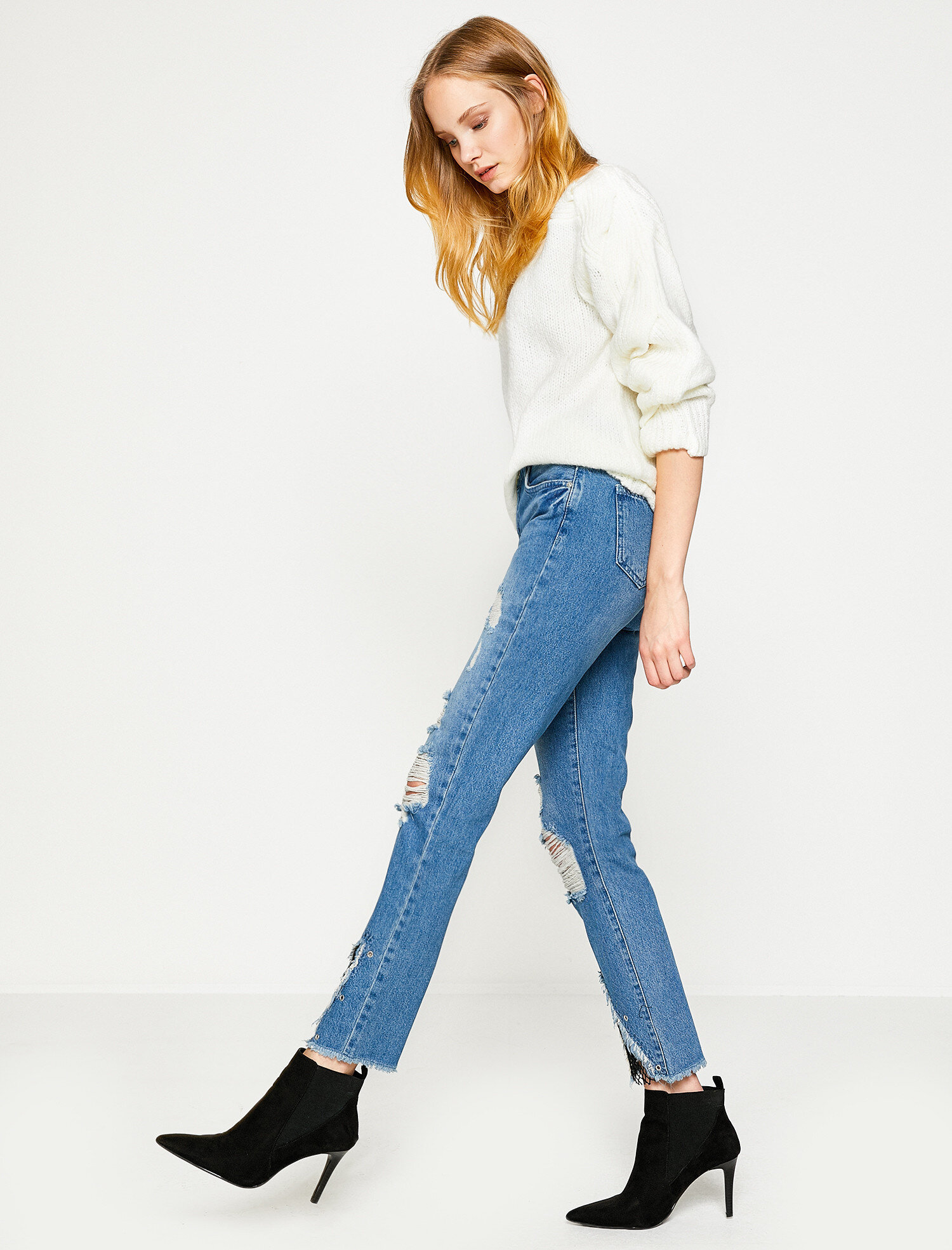   Yırtık Jean Pantolon