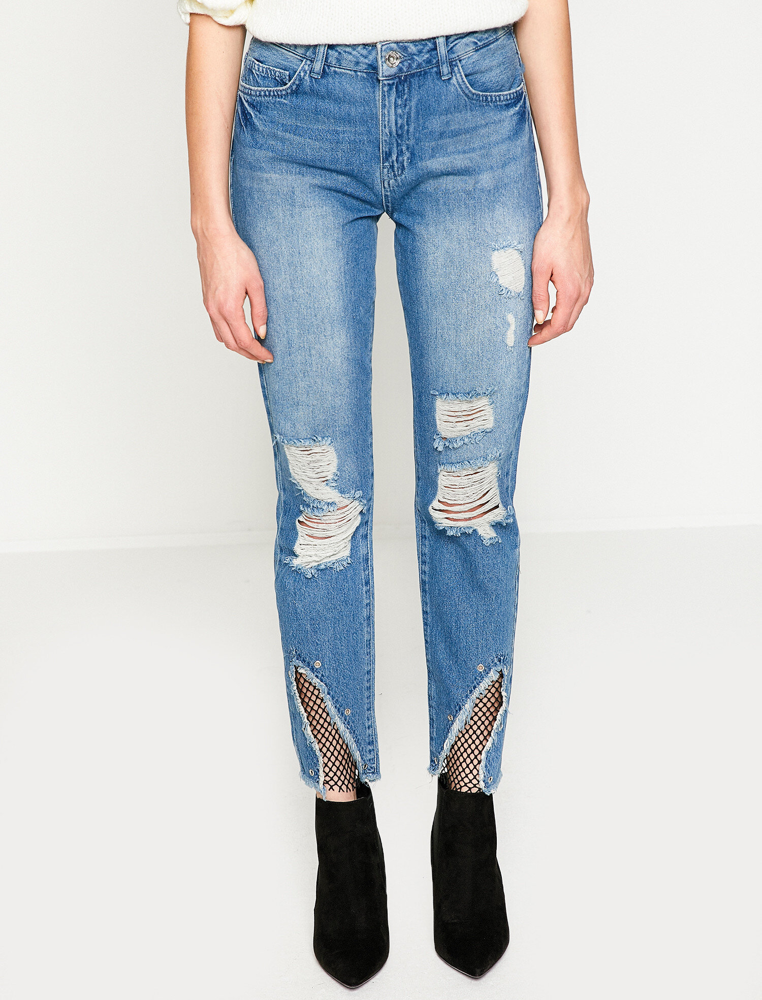   Yırtık Jean Pantolon