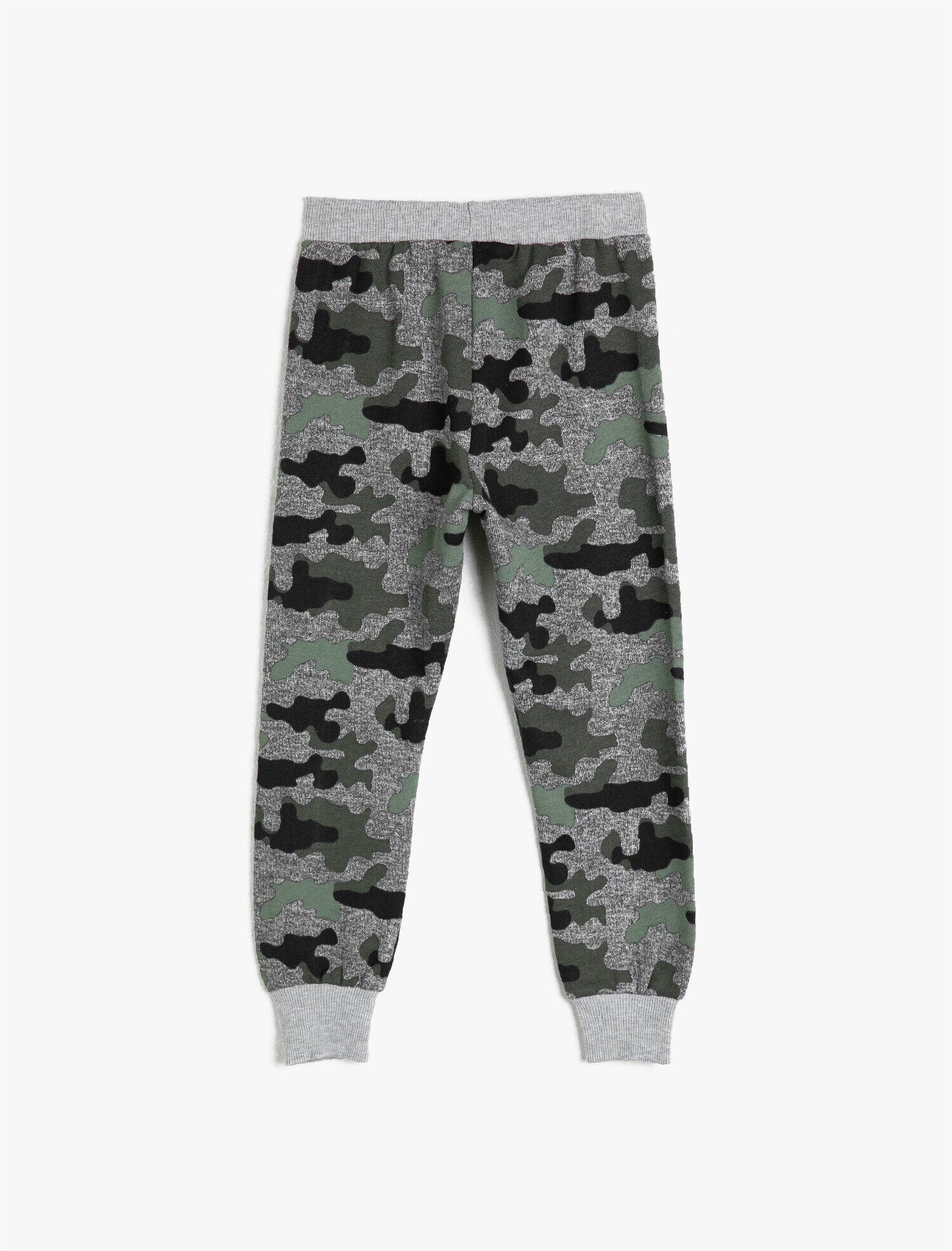  Erkek Çocuk Normal Bel Kamuflaj Desenli Eşofman Altı