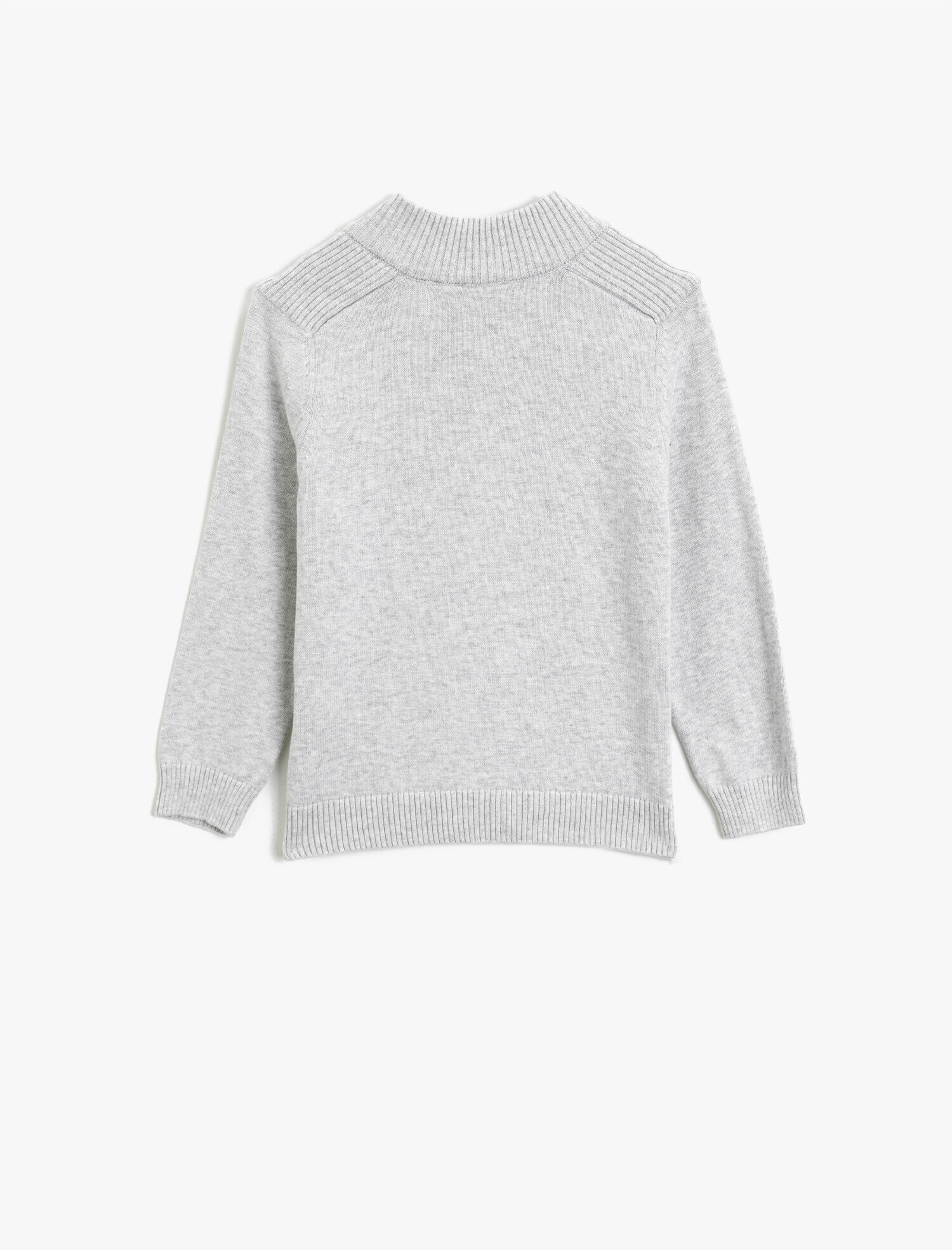  Erkek Çocuk Pamuklu Fermuarlı Uzun Kollu Triko Hırka