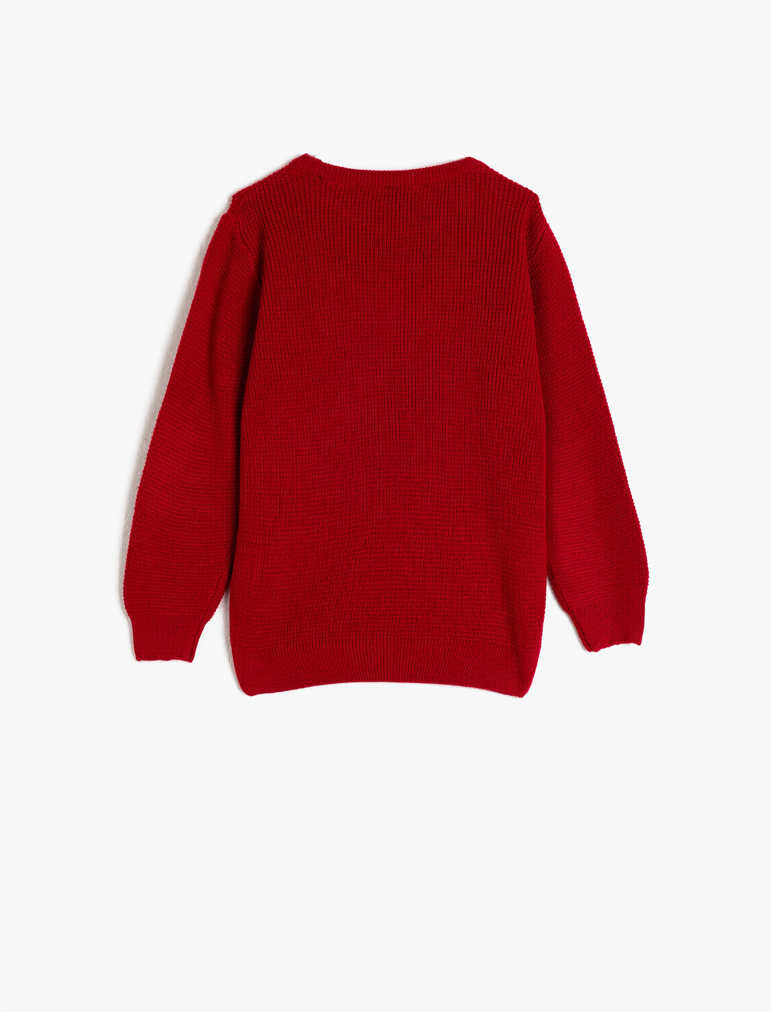  Erkek Çocuk Pamuklu Bisiklet Yaka Atatürk İmzası Baskılı Triko Kazak