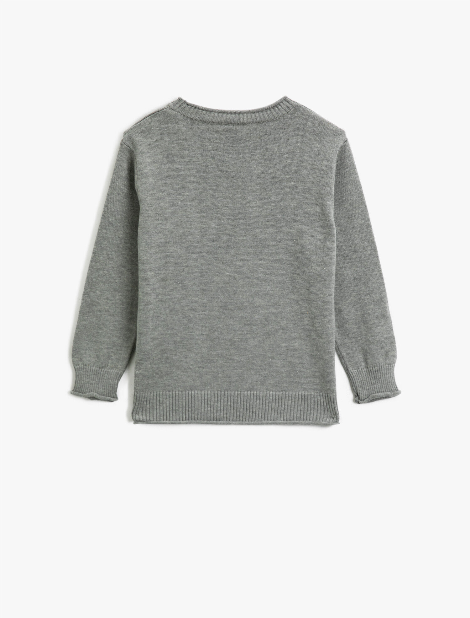  Erkek Çocuk Bisiklet Yaka Uzun Kollu Kazak