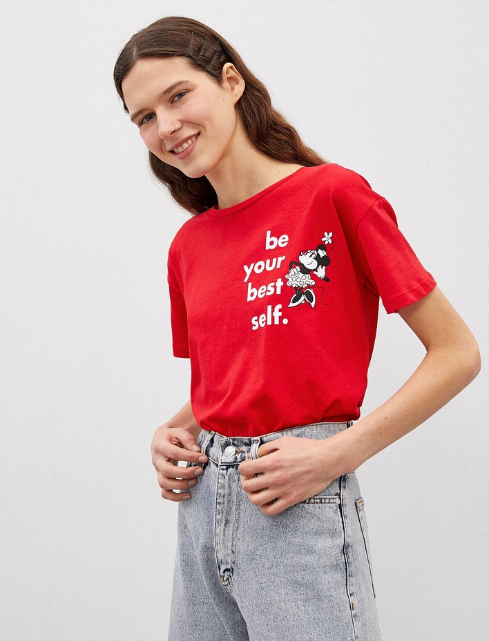  Minnie Mouse Tişört Lisanslı Pamuklu