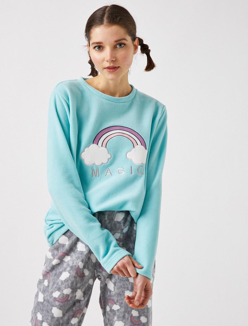   Polar Nakış Detaylı Pijama Takımı