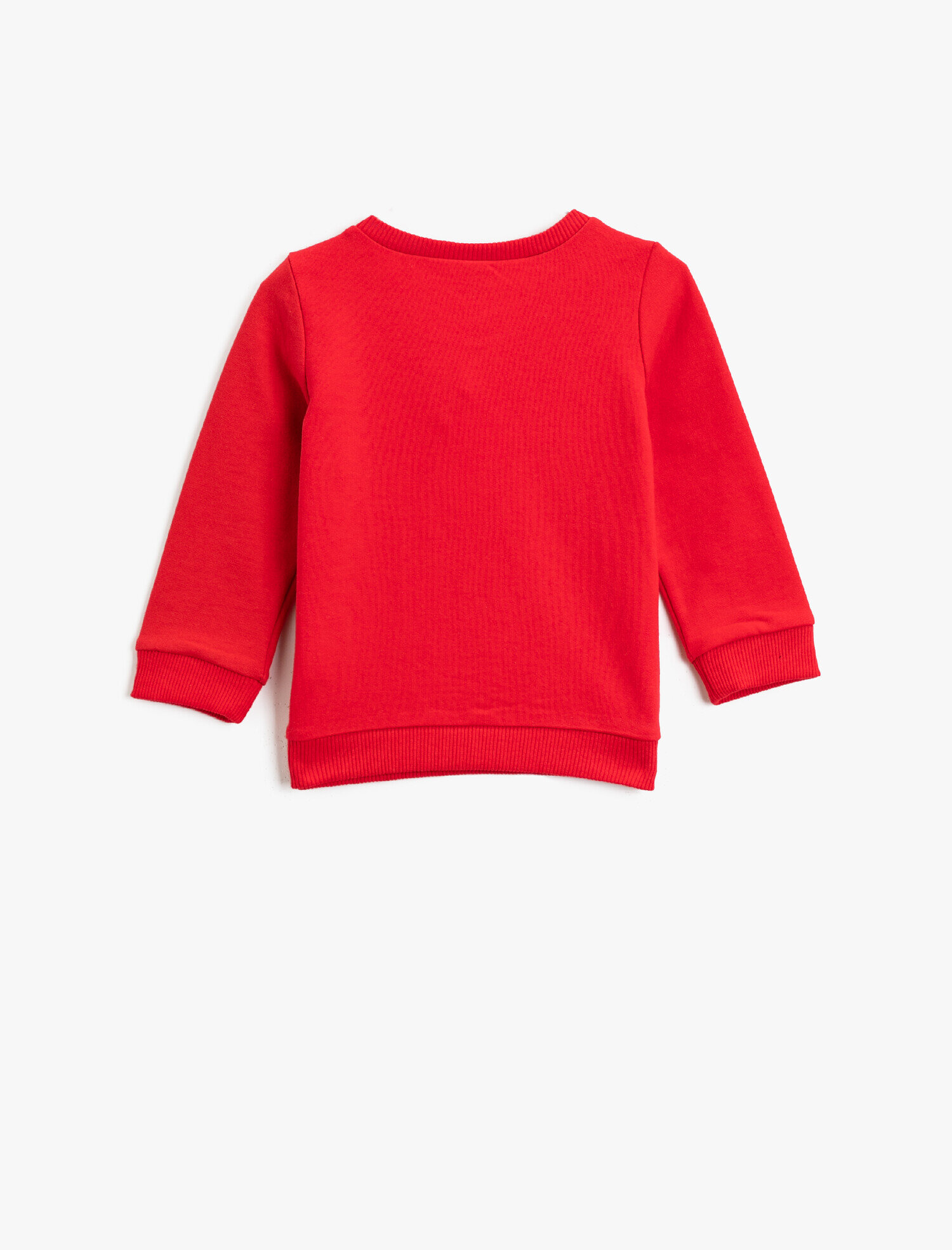 Erkek Bebek Baskılı Sweatshirt Bisiklet Yaka