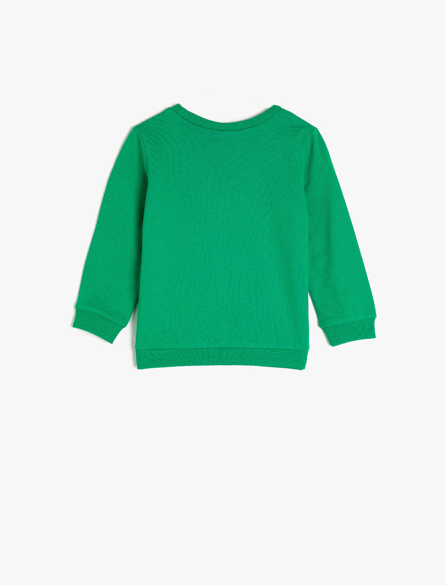  Erkek Bebek Pamuklu Baskılı Bisiklet Yaka Sweatshirt