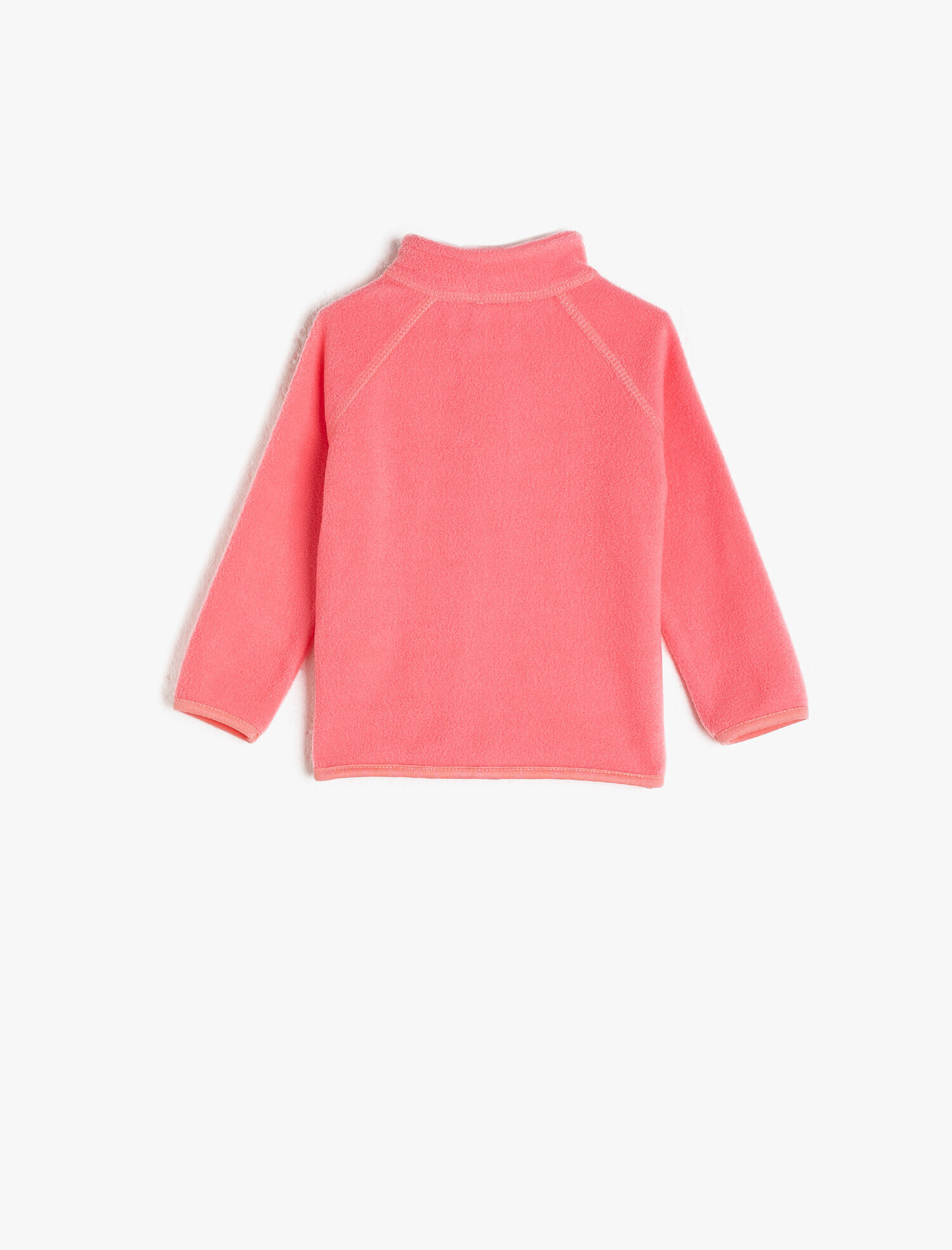 Kız Bebek Uzun Kollu Fermuarlı Polar Sweatshirt