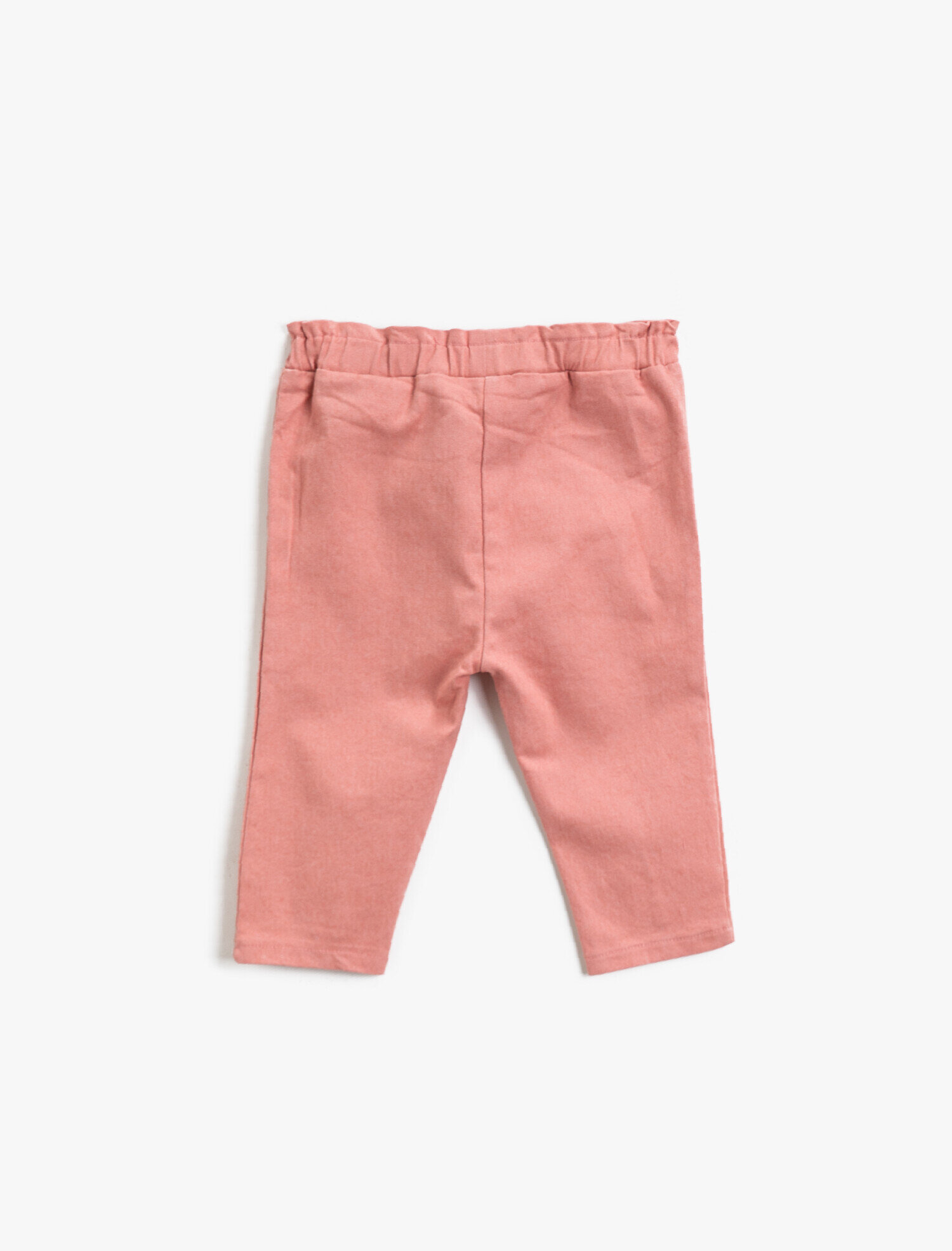  Kız Bebek Cepli Beli Lastikli Pantolon