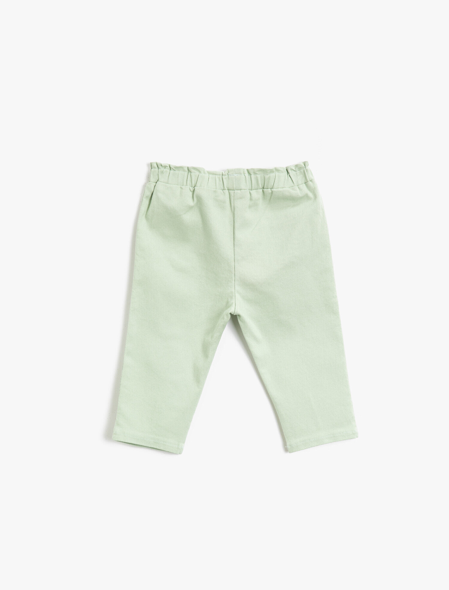  Kız Bebek Cepli Beli Lastikli Pantolon