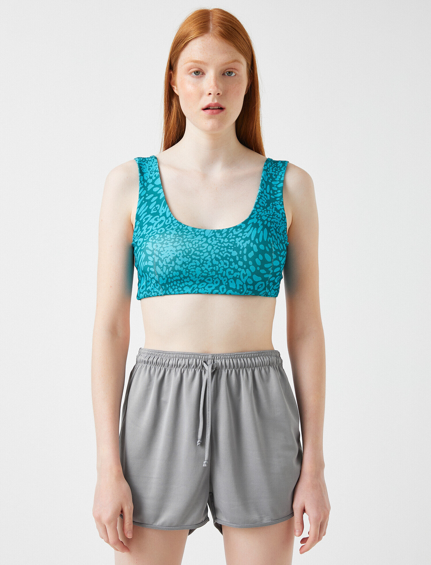   Desenli Sporcu Sütyeni