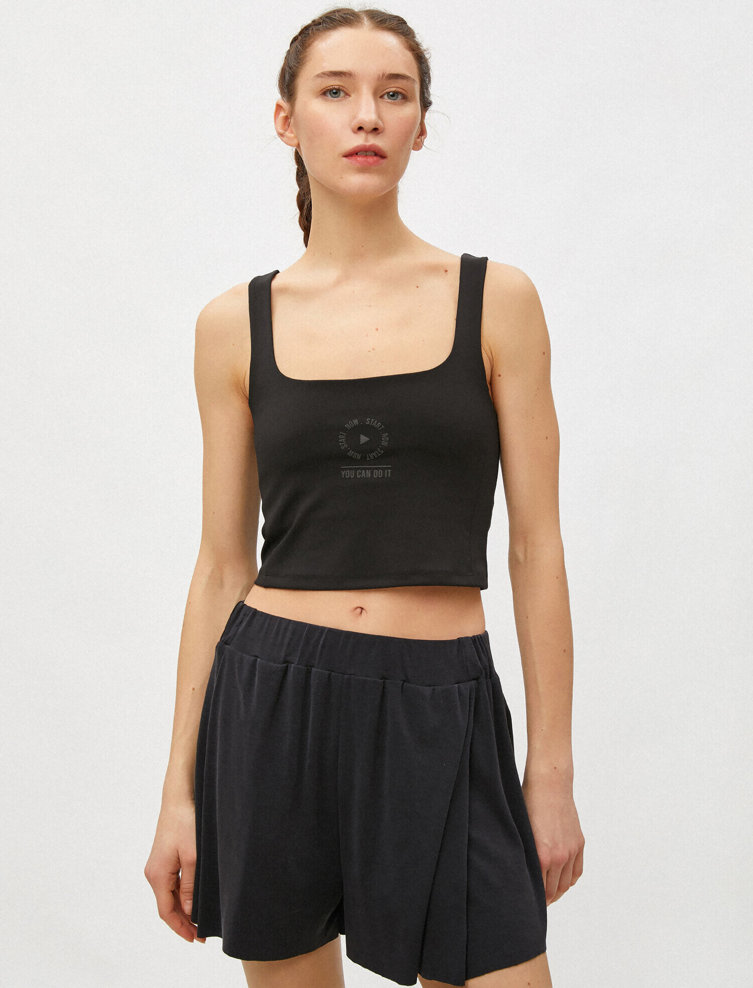   Baskılı Sporcu Sütyeni