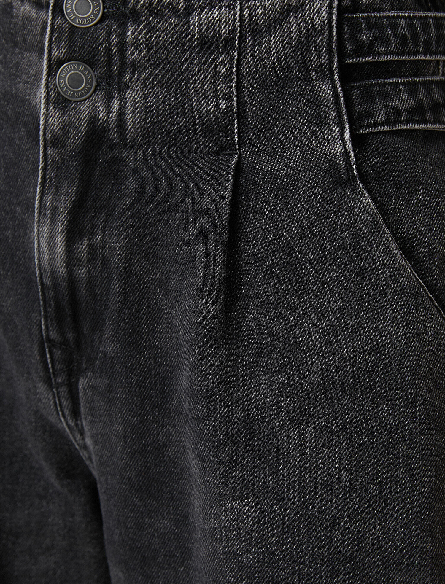   Yüksek Bel Jean Pantolon Pamuklu