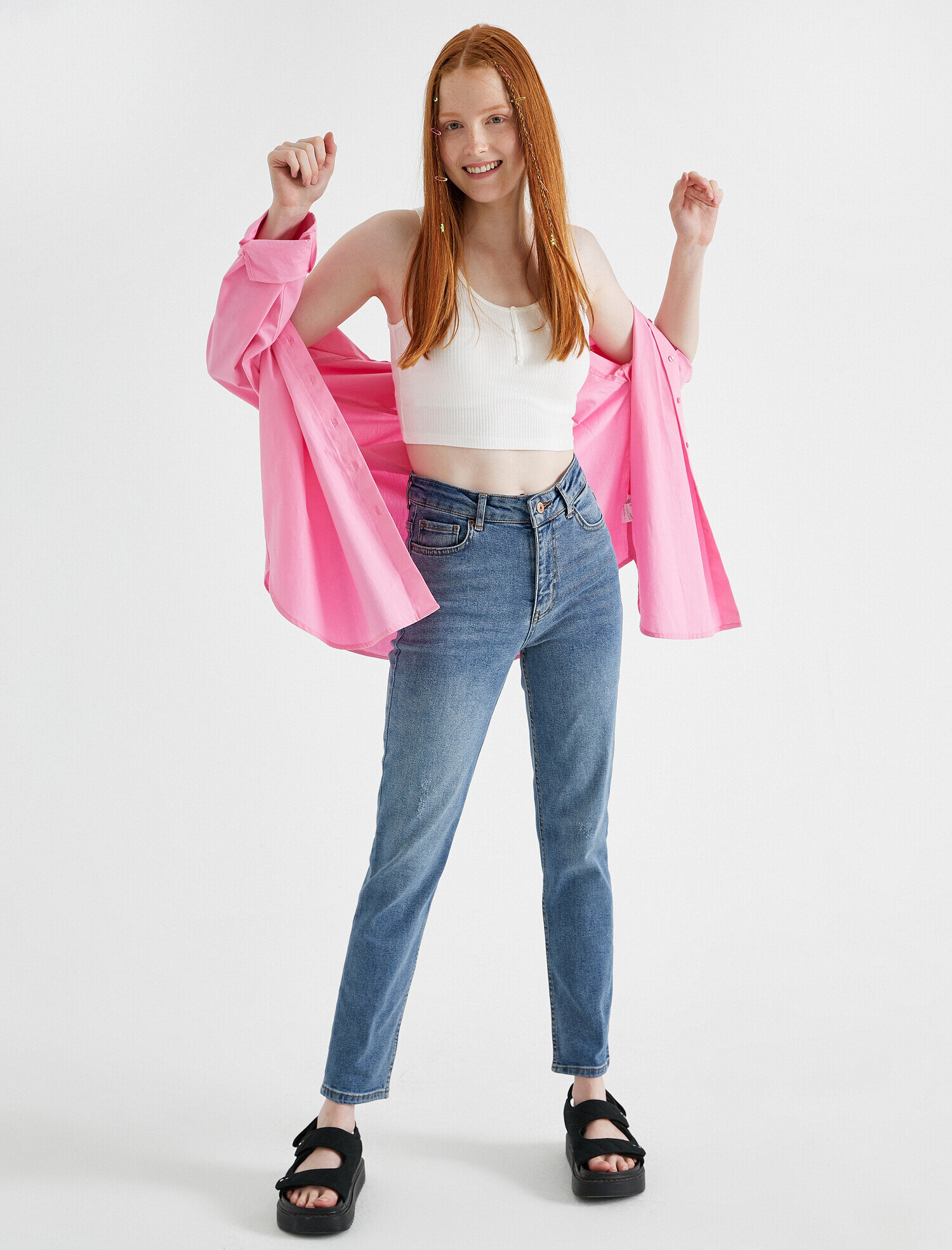   Slim Straight Jean Pantolon
