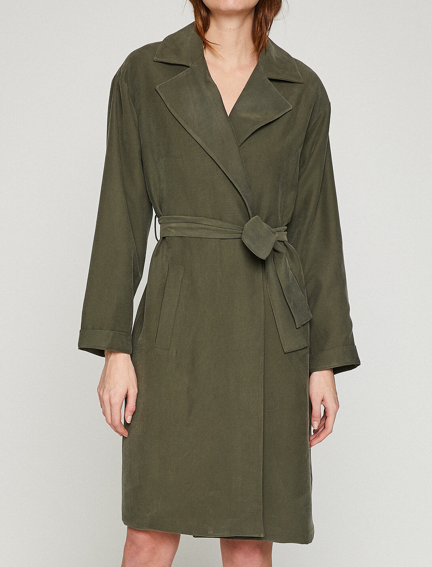   Beli Bağlamalı Trençkot