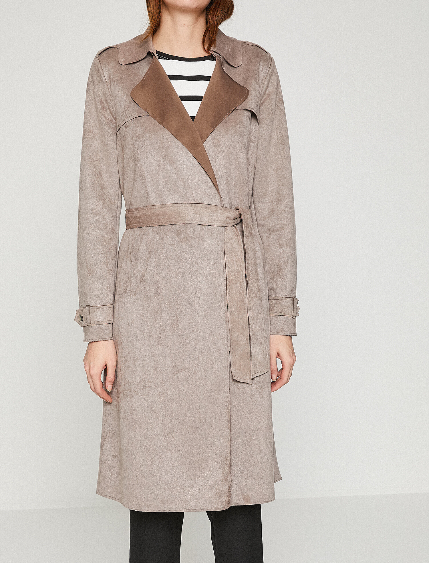   Beli Bağlamalı Trençkot