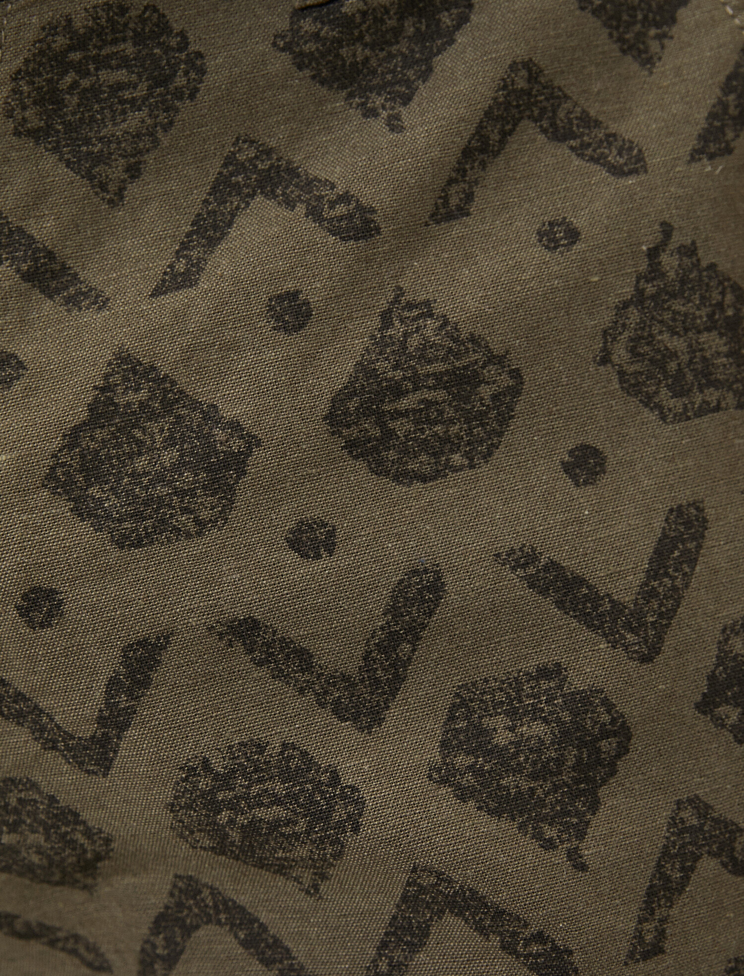   Cep Detaylı Geometrik Desenli Slim Fit Şort