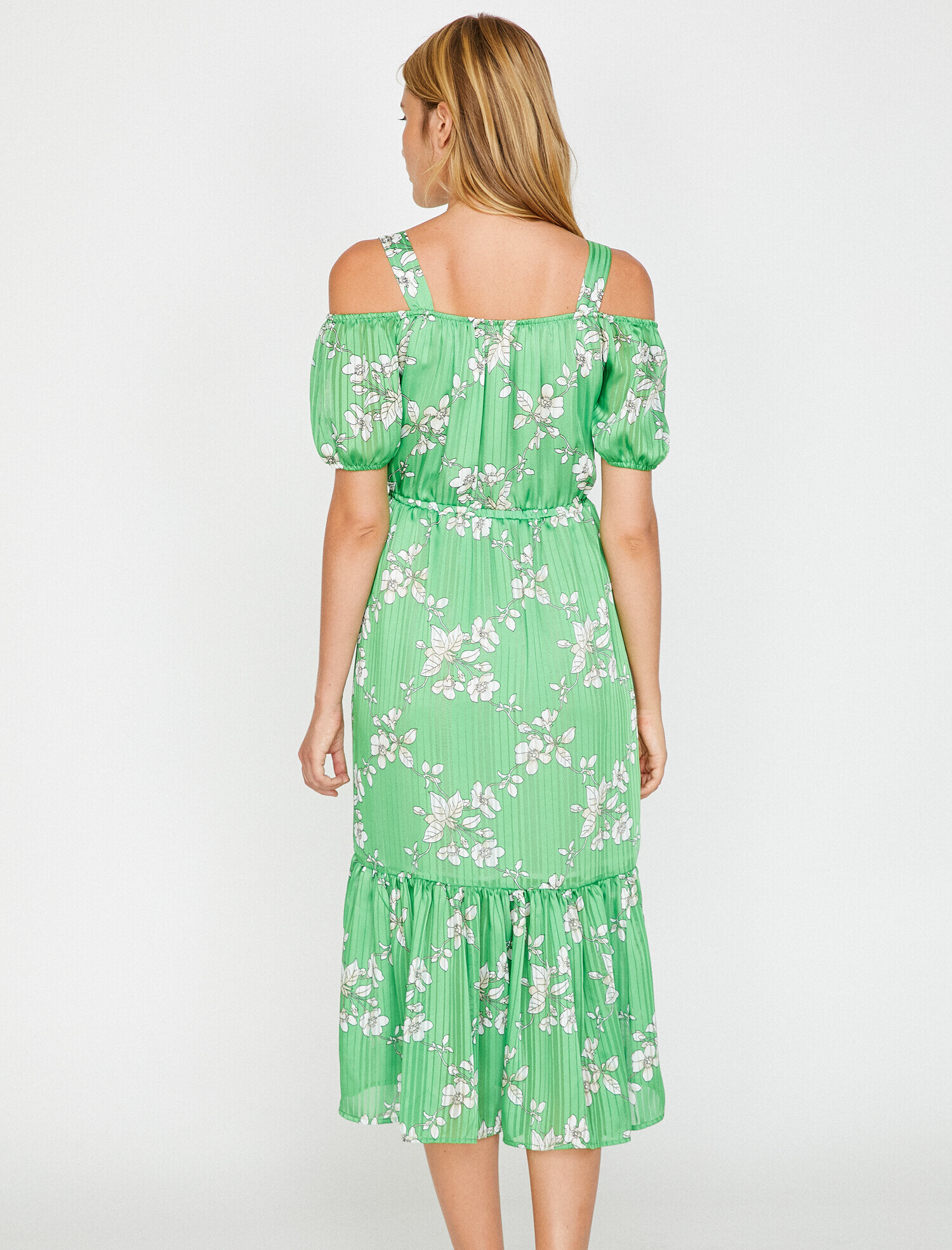   Fırfır Detaylı Elbise