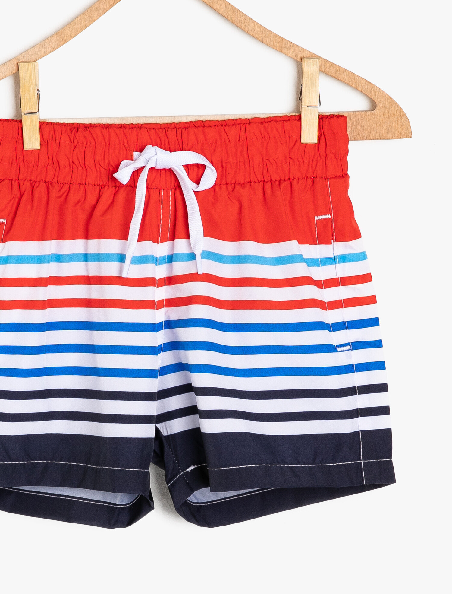  Erkek Çocuk Deniz Şortu Cepli Beli Bağlamalı