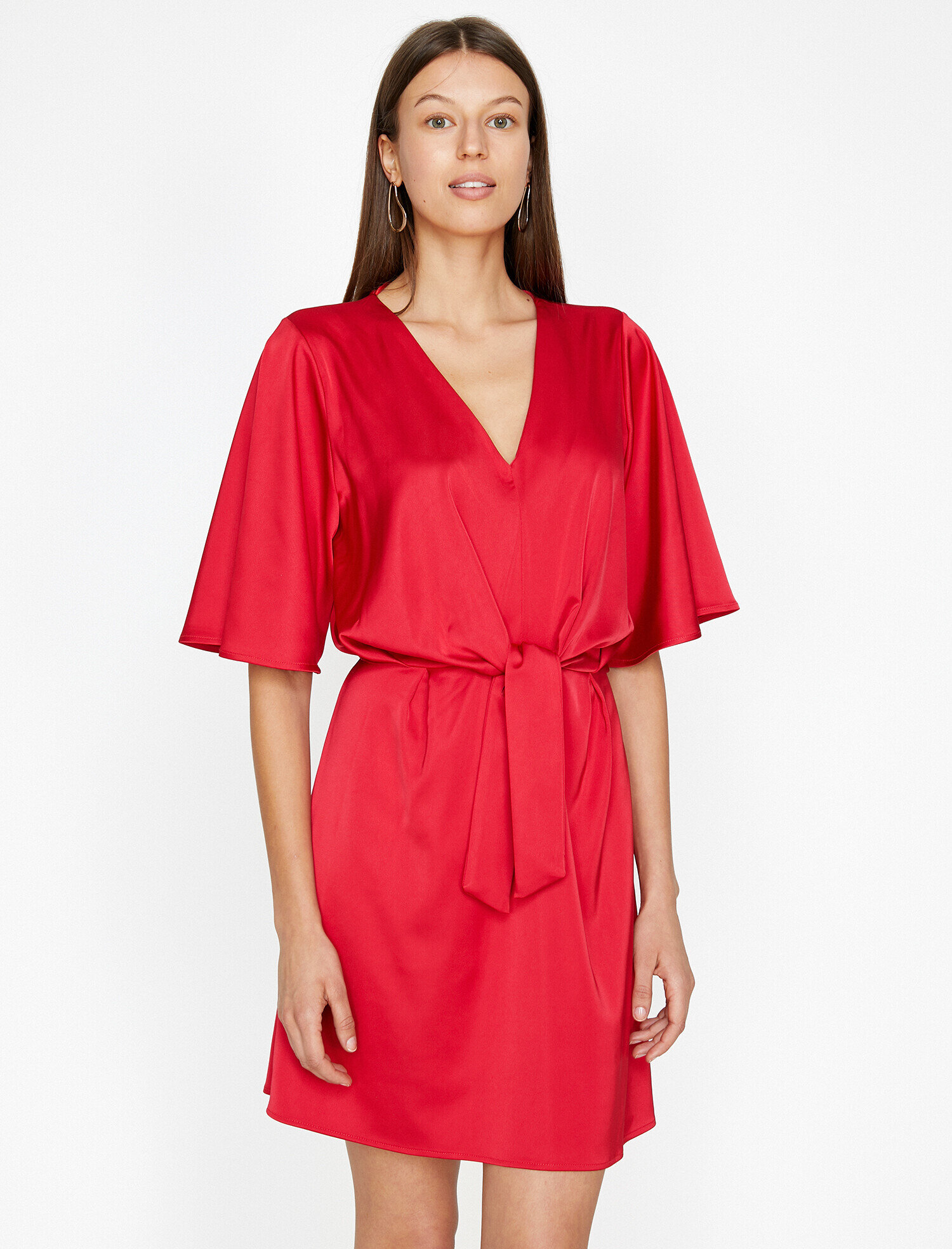 Beli Bağlamalı Abiye Elbise