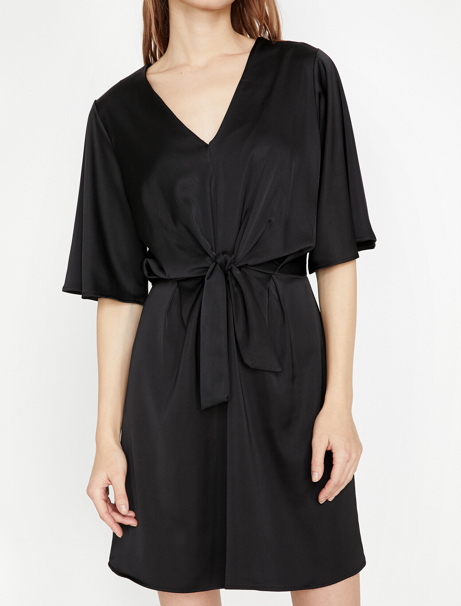   Beli Bağlamalı Abiye Elbise