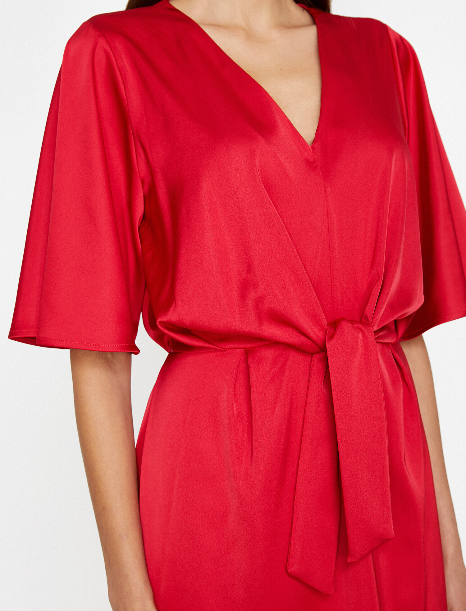 Beli Bağlamalı Abiye Elbise